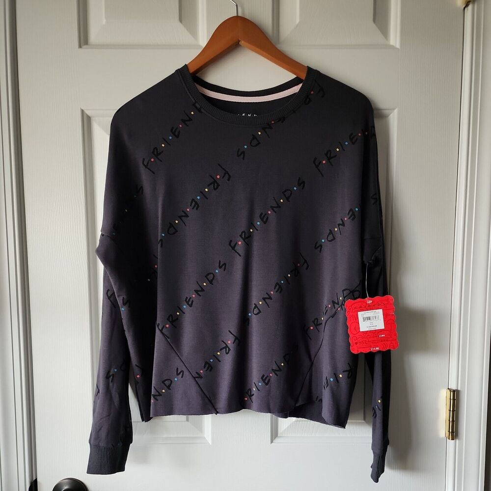 FRIENDS Television Show Sweatshirt Sleepwear Top Womens size S (4-6)